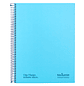 Caderno espiral navigator a4 micro capa forrada 120 f 80 gr pautado 5 bandas 4 furos cor celeste - Miniatura 2