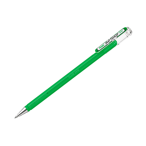 Roller gel pentel k110 mattehop cor verde ponta de 1 mm 1