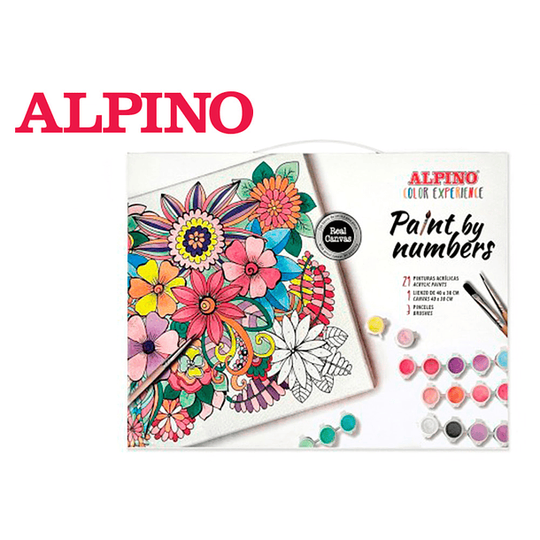 Conjunto de pintura alpino color experience pinta por numeros 2