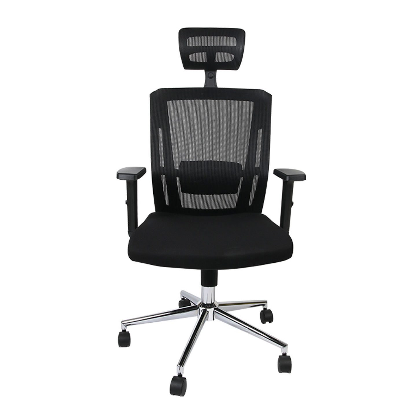 Cadeira giratoria q-connect ergonomica encosto alto e apoio de cabeca ajustavel em altura 1180+100x630x625 mm cor preto 2