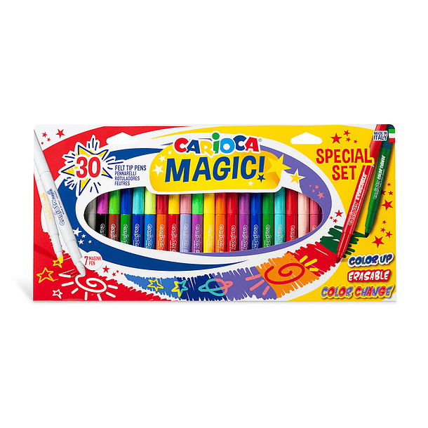 Marcador carioca magic markers special set caixa 30 unidades cores sortidas 2