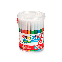 Marcador carioca jumbo frasco de 50 unidades cores sortidas