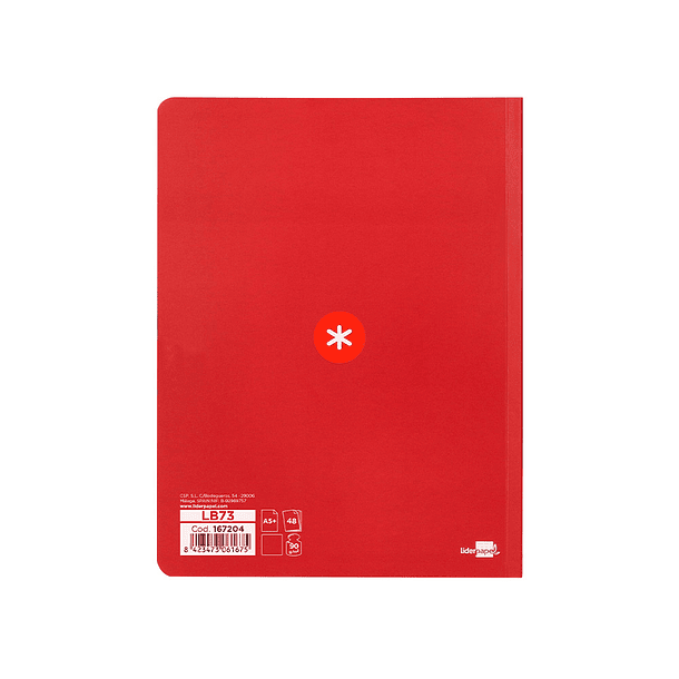 Caderno cosido liderpapel an tartik a5+ plus cosido 48 f 90 gr liso sem margem 6 cores sortidas 3