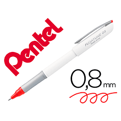 Roller ball pentel floatune ponta de 0,8 mm cor vermelho