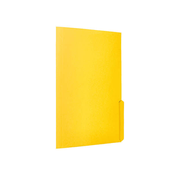 Classificador cartolina liderpapel folio pestana superior 240g/m2 amarelo 6