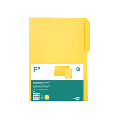 Classificador cartolina liderpapel folio pestana inferior 240g/m2 amarelo