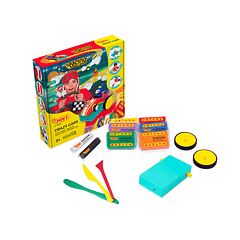 Conjunto jovi plasticina jovitech crazy cars fantasy kit