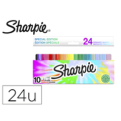 Marcador sharpie fine blister de 24 unidades cores sortidas