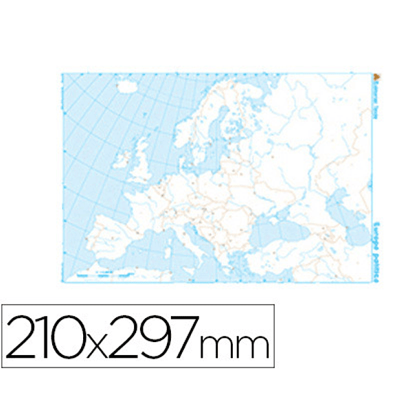 Mapa mudo b/n europa -politico 1