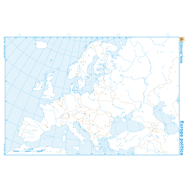 Mapa mudo b/n europa -politico 2