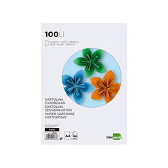 Cartolina liderpapel 180 gr 100 folhas din a4 branco