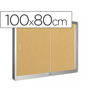 Vitrina de parede com porta q-connect com 100 x 80 cm