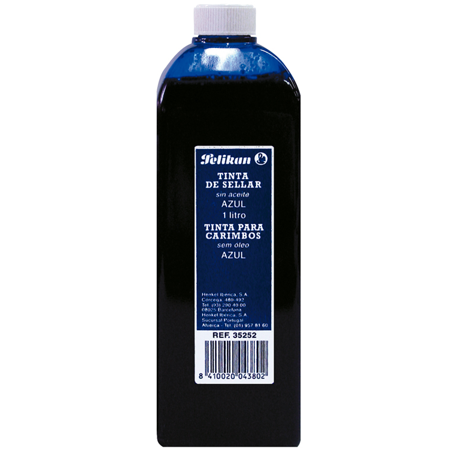 Tinta para carimbos pelikan frasco 1 lt azul 2