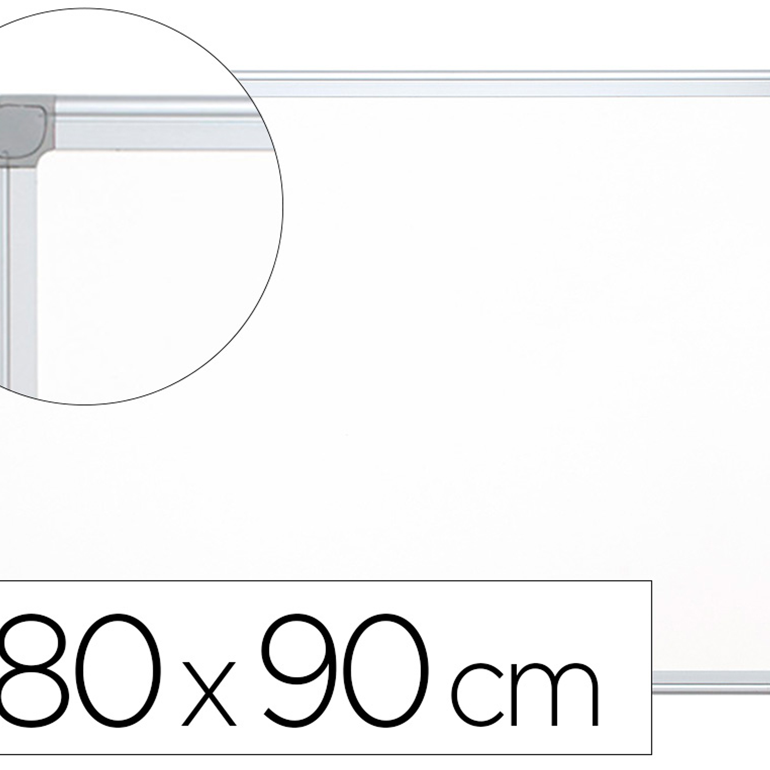 Quadro em melamina q-connect c/caixilho em aluminio 1800 x 900 mm 1