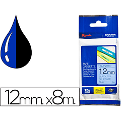 Fita brother tz-531 laminada azul-preto12mm x 8m