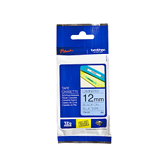 Fita brother tz-531 laminada azul-preto12mm x 8m