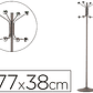 Cabide com pe sie metalico cinza com 8 suportes 177 x 38 cm - Thumbnail 1