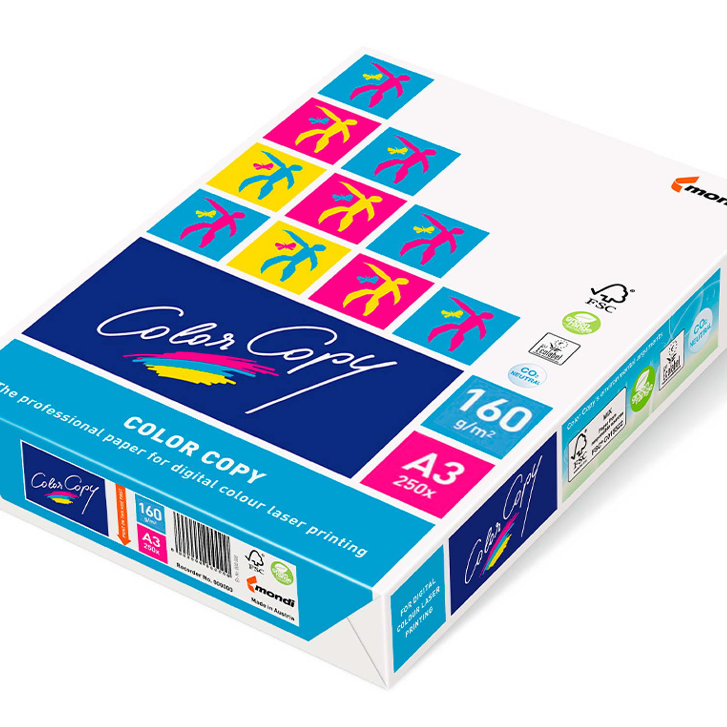 Papel color copy brilhante din a3 250 folhas 160 gr 2