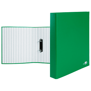 Capa liderpapel de aneis paper coat forro pvc 2 aneis 25 mm verde