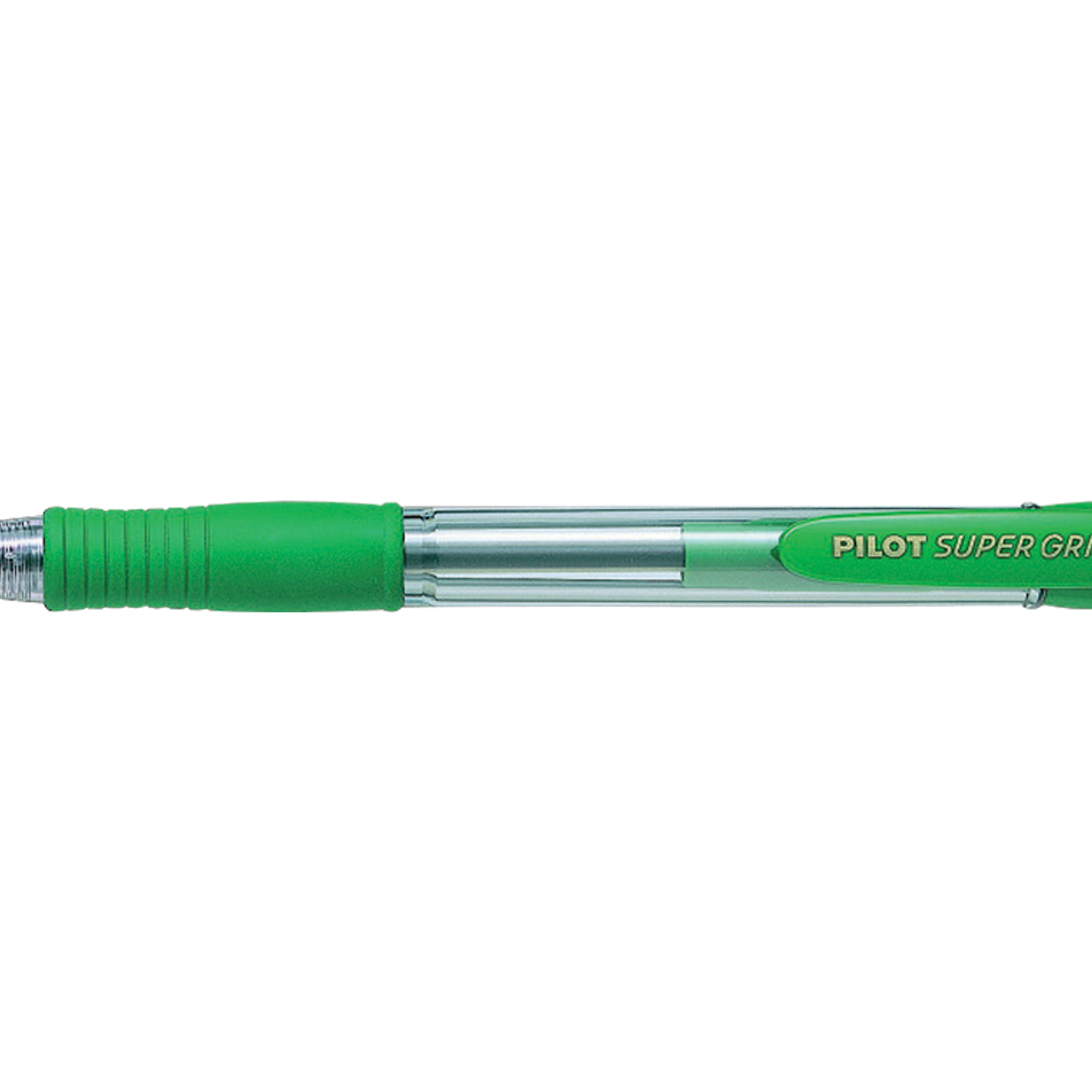 Esferografica pilot super grip verde -retratil -com grip-tinta base de oleo 2