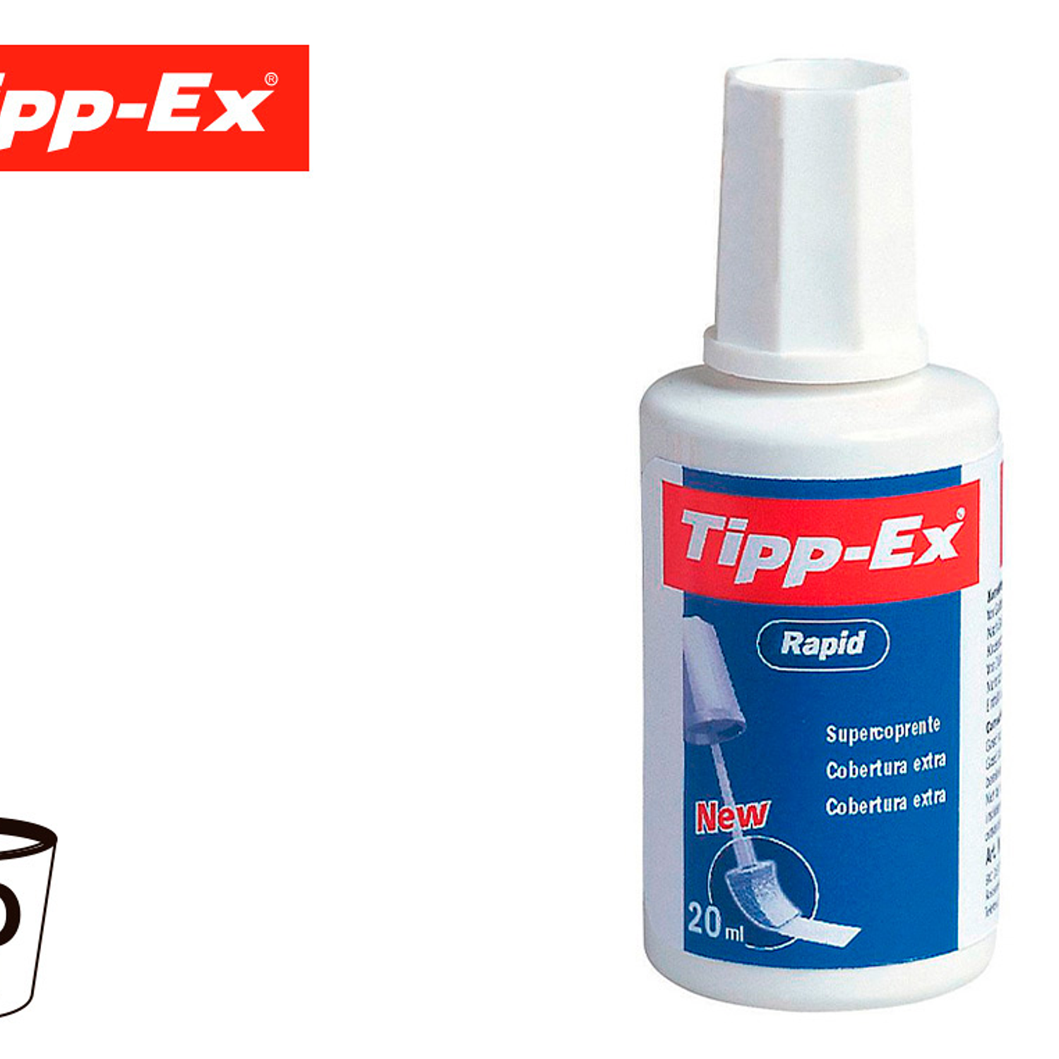 Corretor de pincel tipp-ex, de20 ml, com secagem rapida 4