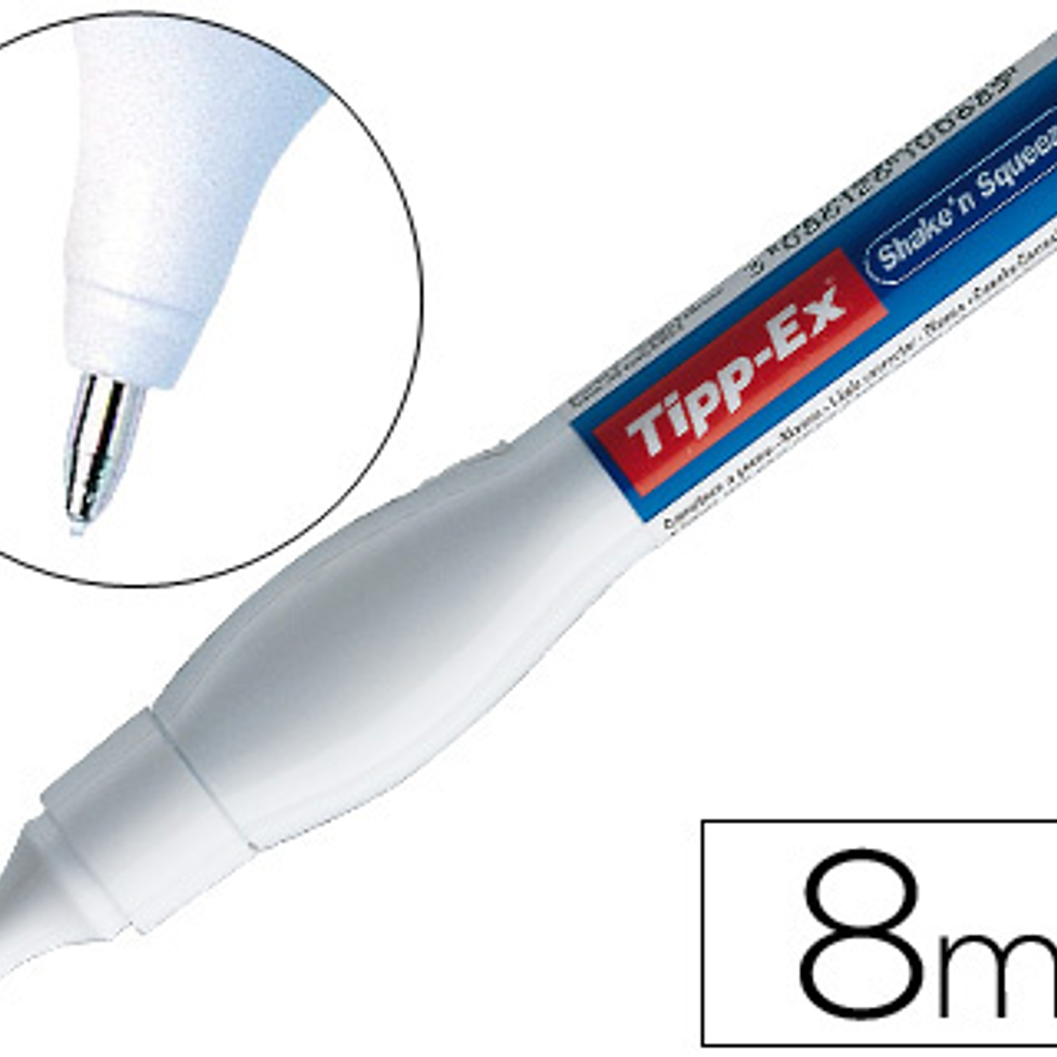 Corretor caneta tipp-ex, ponta metalica fina, 8 ml 1