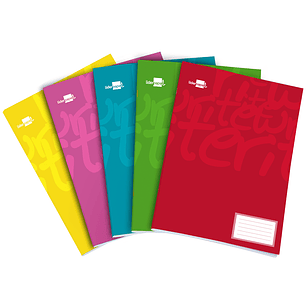 Caderno escolar liderpapel 32 folhas din a5 quadricula 3 mm