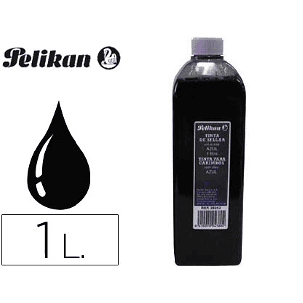 Tinta para carimbos pelikan frasco 1 lt preto 1