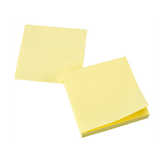 Bloco de notas adesivas q-connect amarelo 75 x 75 mm