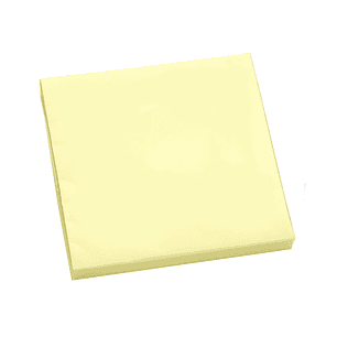 Bloco de notas adesivas q-connect amarelo 76 x 76 mm