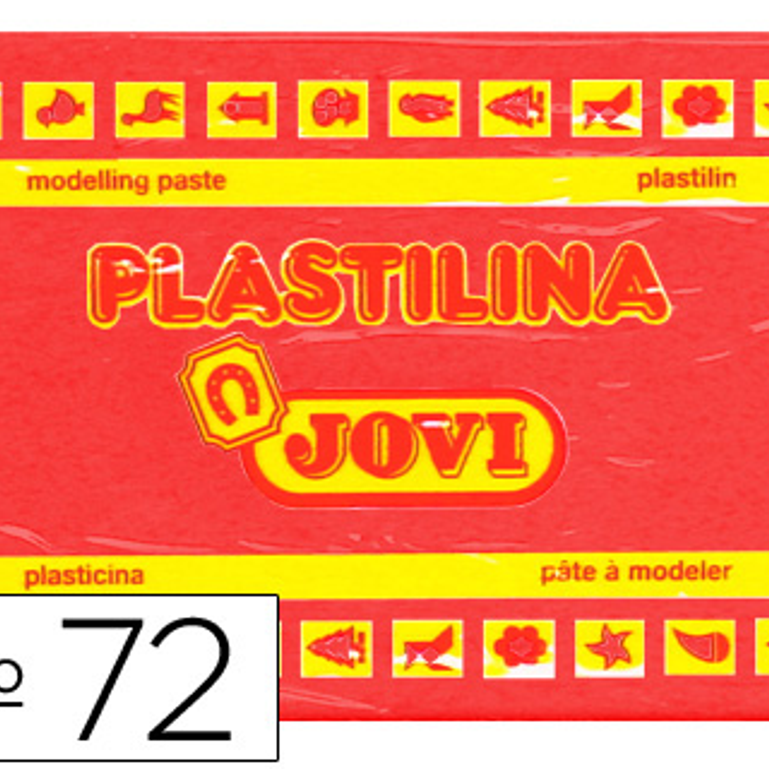 Plasticina jovi 72 350 gr vermelho 1