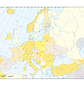 Mapa mundo cor europa - politico - Miniatura 2