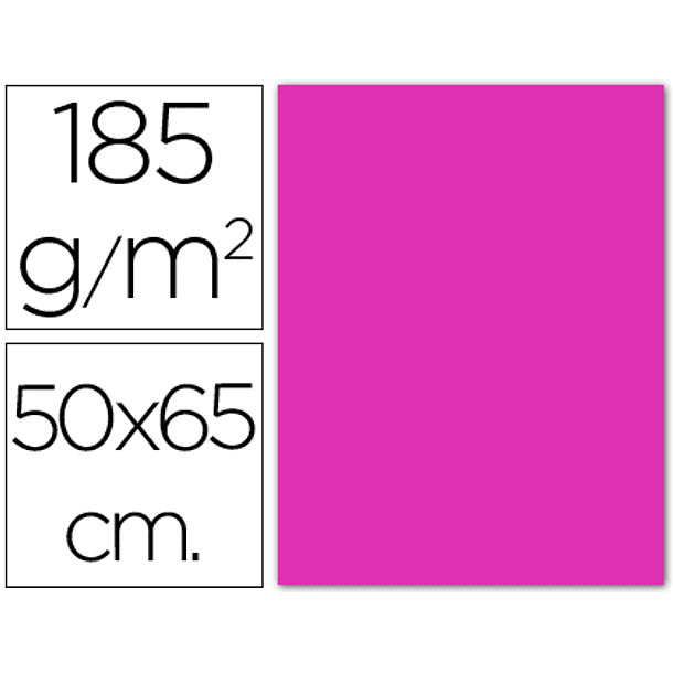 Cartolina guarro 50x65 cm 185 gr fucsia 2