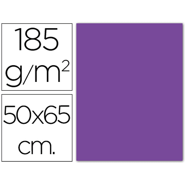 Cartolina guarro 50x65 cm 185 gr violeta 1