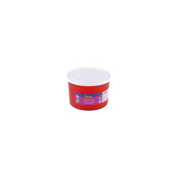 Pintura a dedos jovi 500 ml vermelho 1