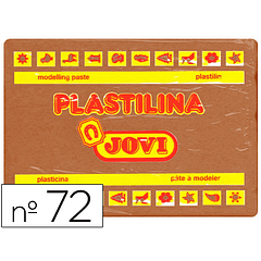 Plasticina jovi 72 350 gr castanho