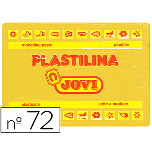 Plasticina jovi 72 350 gr amarela escuro