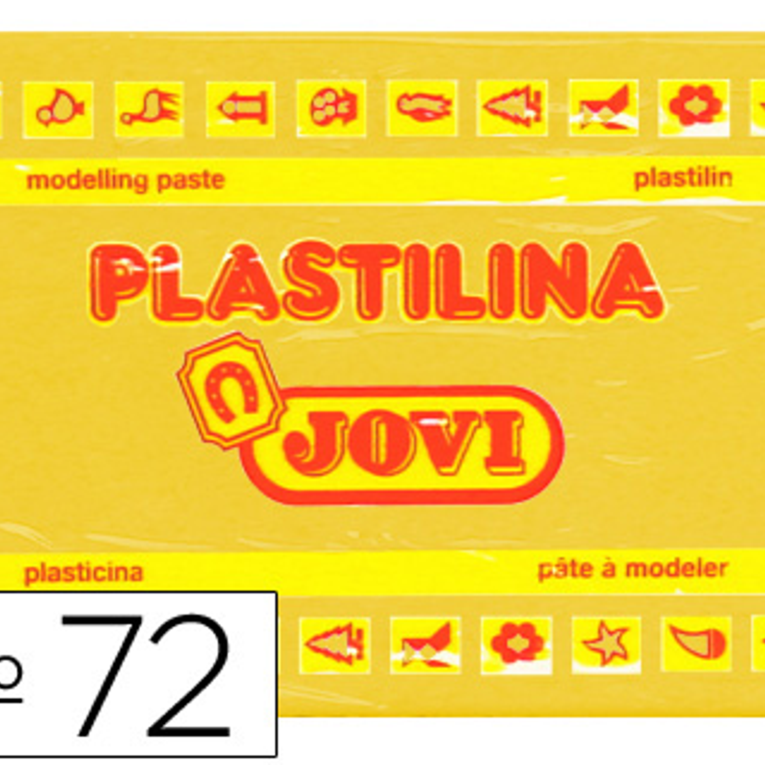 Plasticina jovi 72 350 gr amarela escuro 1