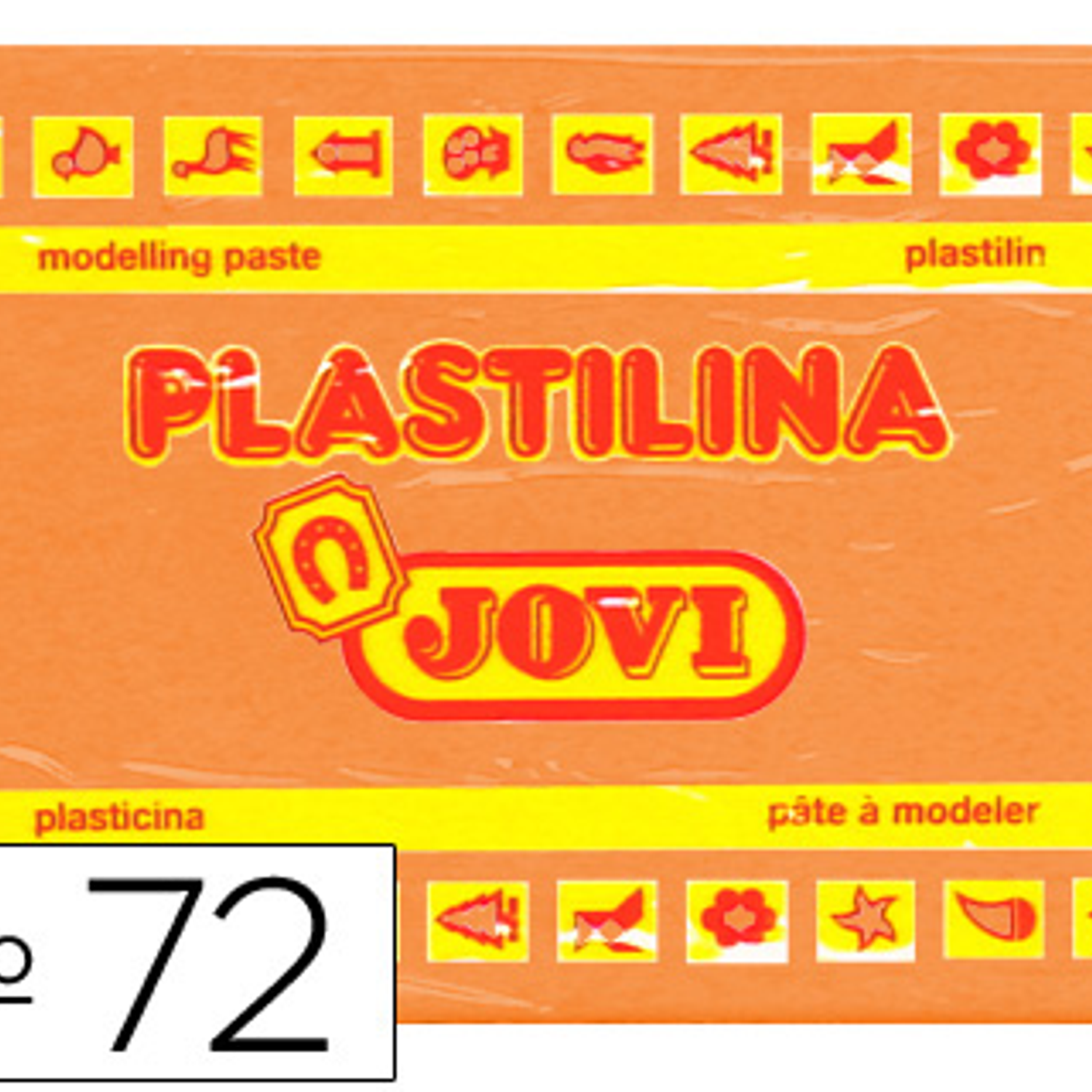 Plasticina jovi 72 350 gr laranja 1