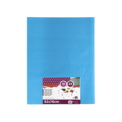 Papel seda liderpapel 52 x 76 cm 18 gr azul celeste pack 25 folhas