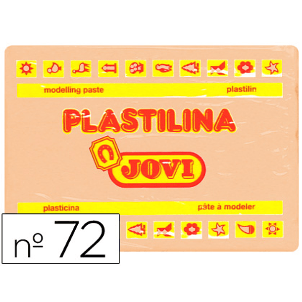 Plasticina jovi 72 350 gr rosa ceu 1