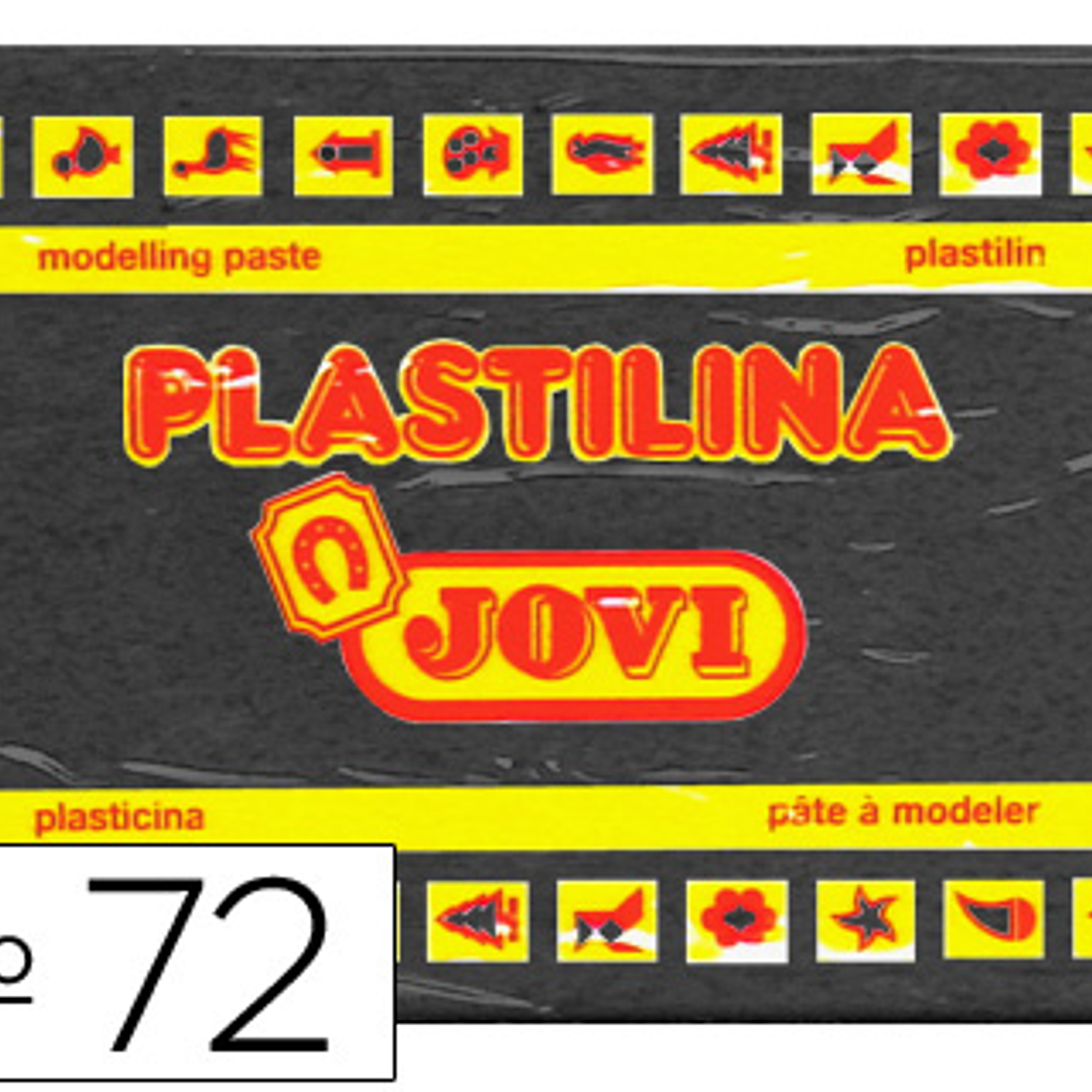 Plasticina jovi 72 350 gr preto 2