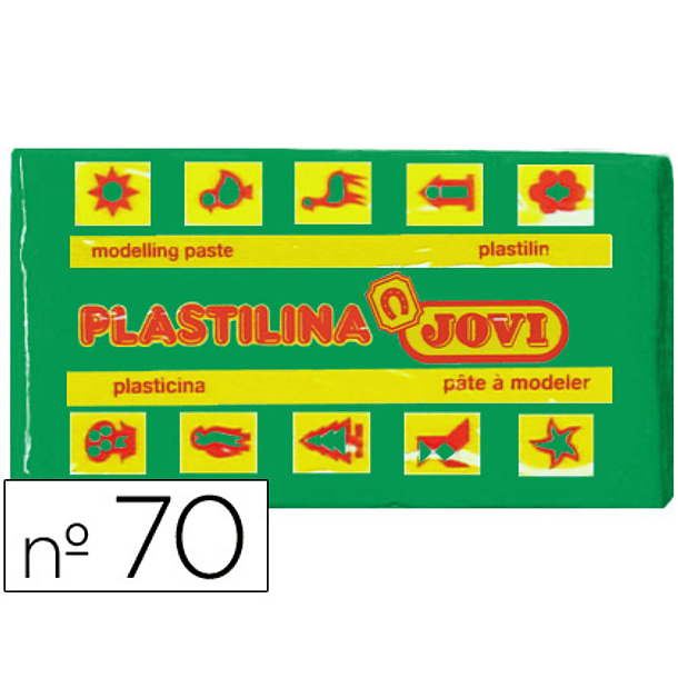 Plasticina jovi 70 50 gr verde claro 1