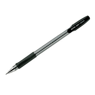 Esferografica pilot bps-gp preto -com grip-tinta base de oleo -com tampa