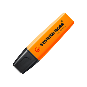 Marcador stabilo boss fluorescente 70 laranja