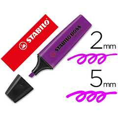 Marcador stabilo boss fluorescente 70 lavanda