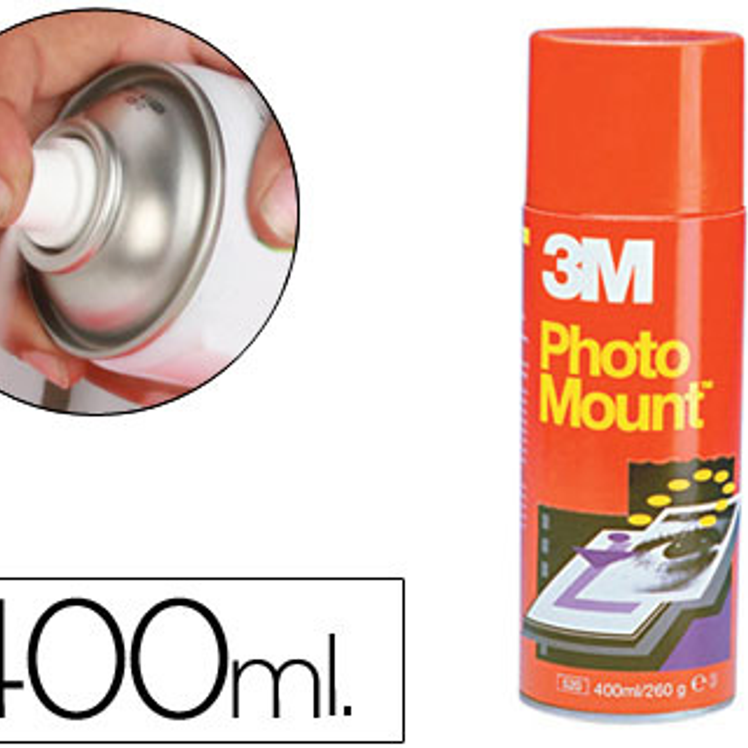 Cola spray adesiva perm 3m photo mount, de 400 ml 1