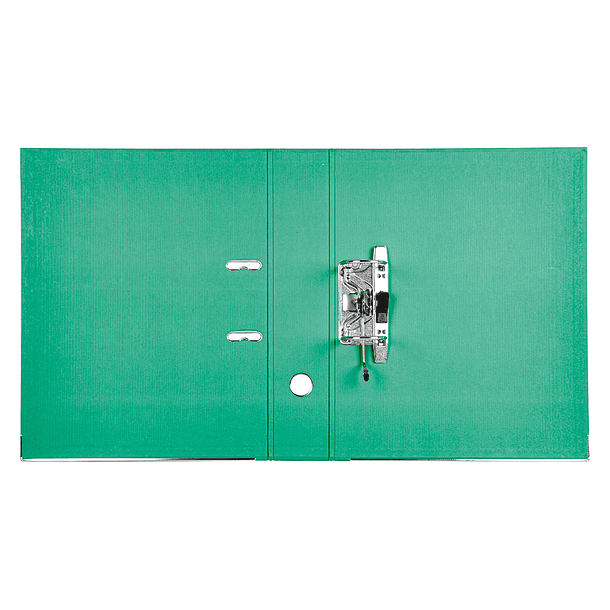 Pasta de arquivo de alavanca liderpapel documenta pvc folio lombada 75 mm verde 4