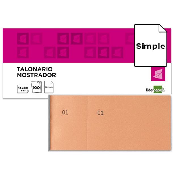 Bloco de taloes 1/3 laranja 1