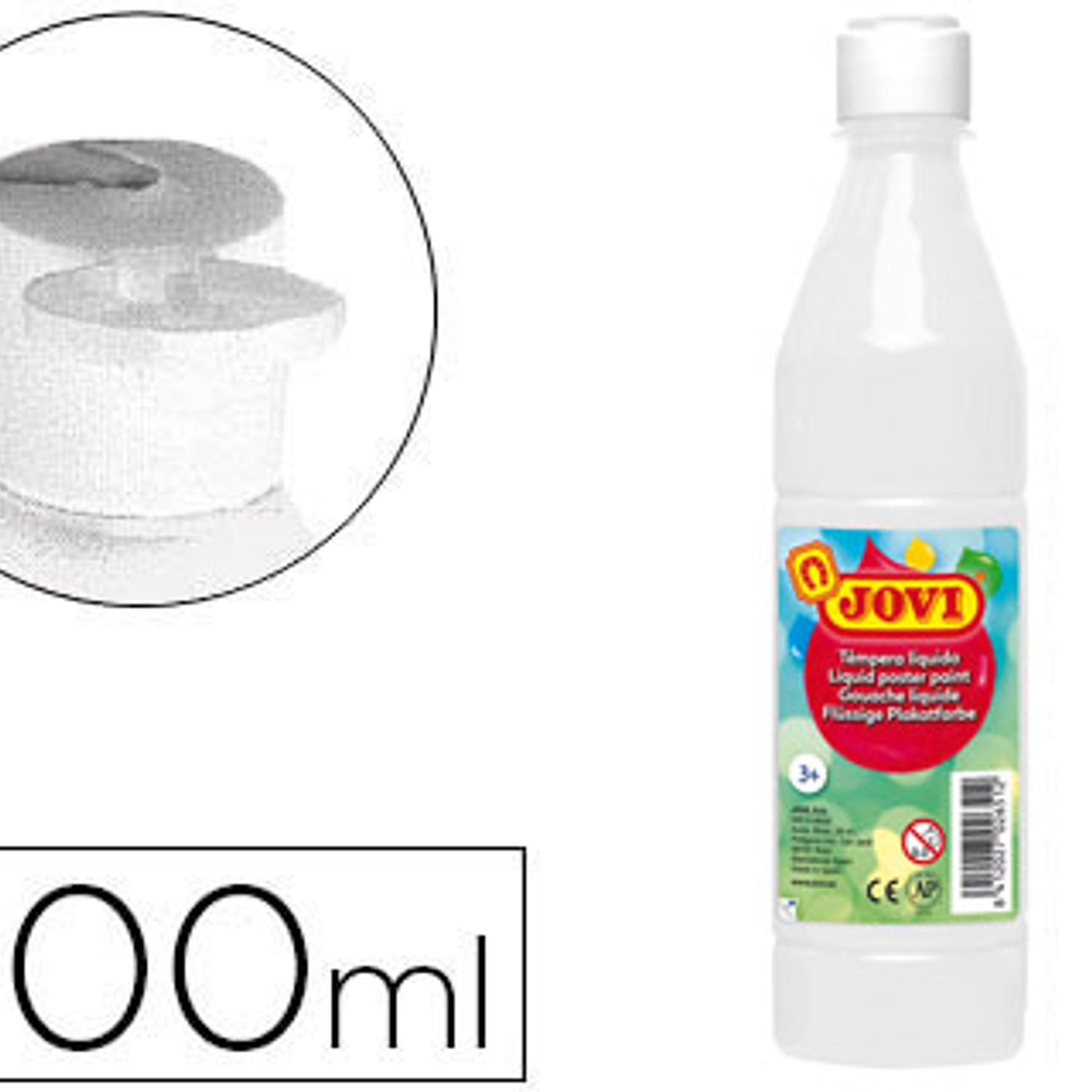 Guache liquido jovi 500 ml branco 1